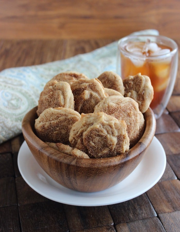 Cinnamon maple is a perfect combination and when the flavors get turned into Cinnamon Maple Cookies, eyes will roll in ecstasy. These are big cookies so get your munch on.