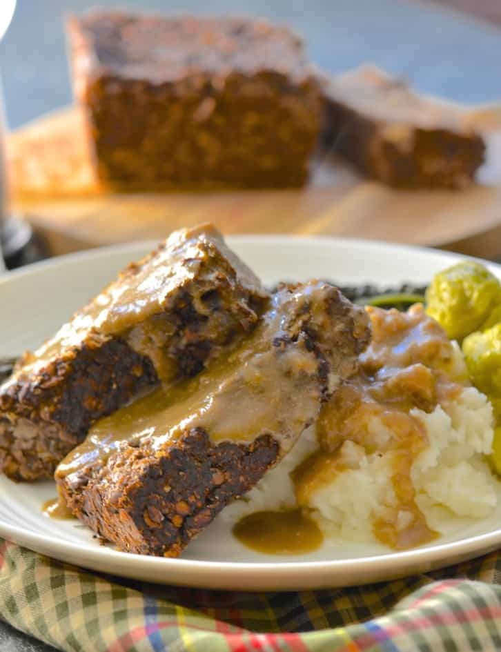 Vegan Meatloaf with Gravy - A Virtual Vegan