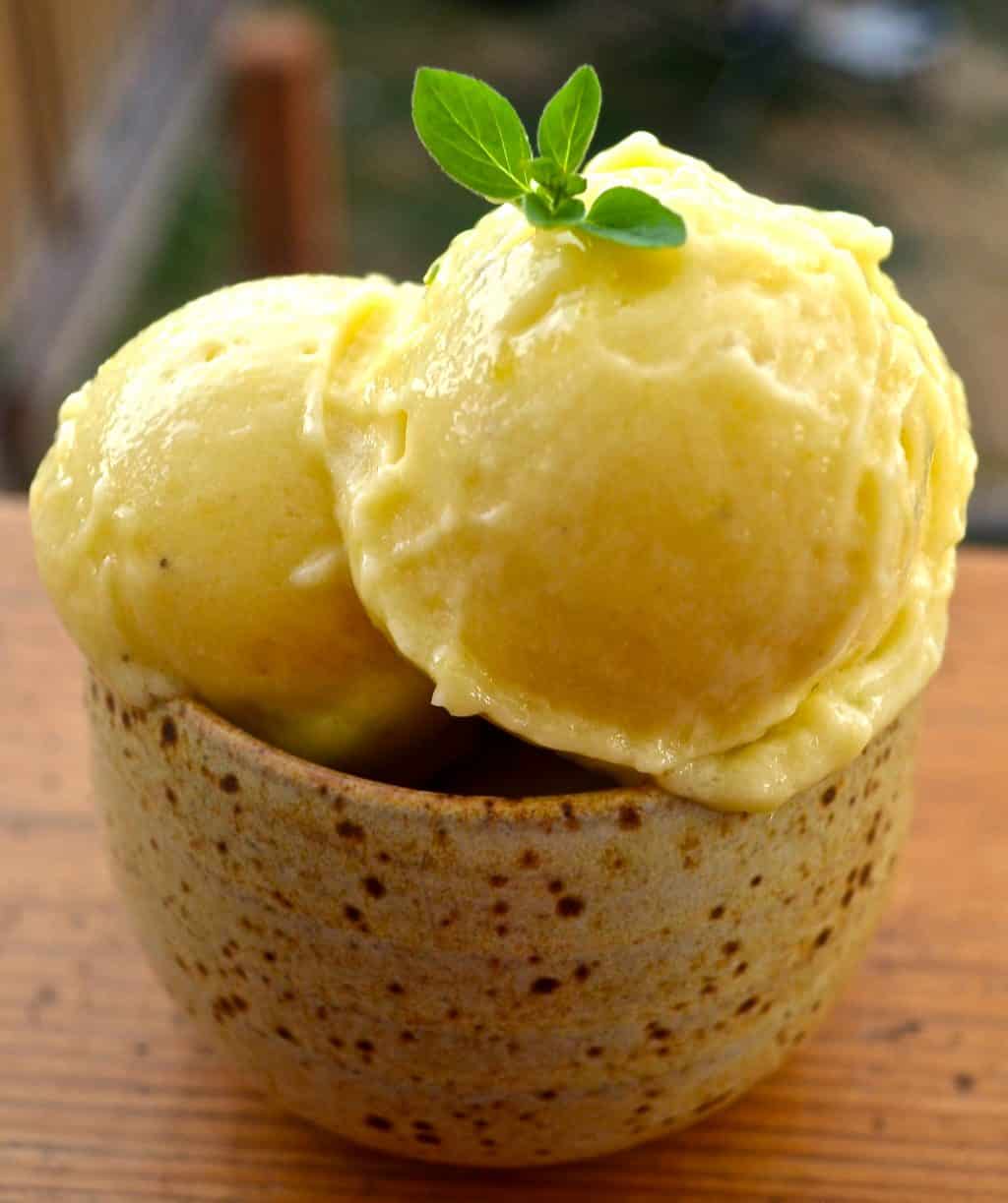 Mango Banana Ice Cream - A Virtal Vegan