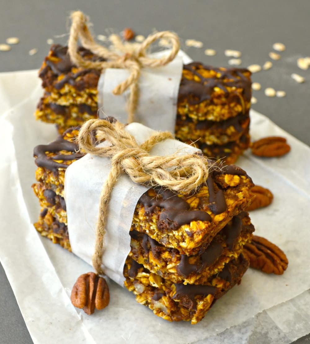 Pumpkin Pecan Granola Bars