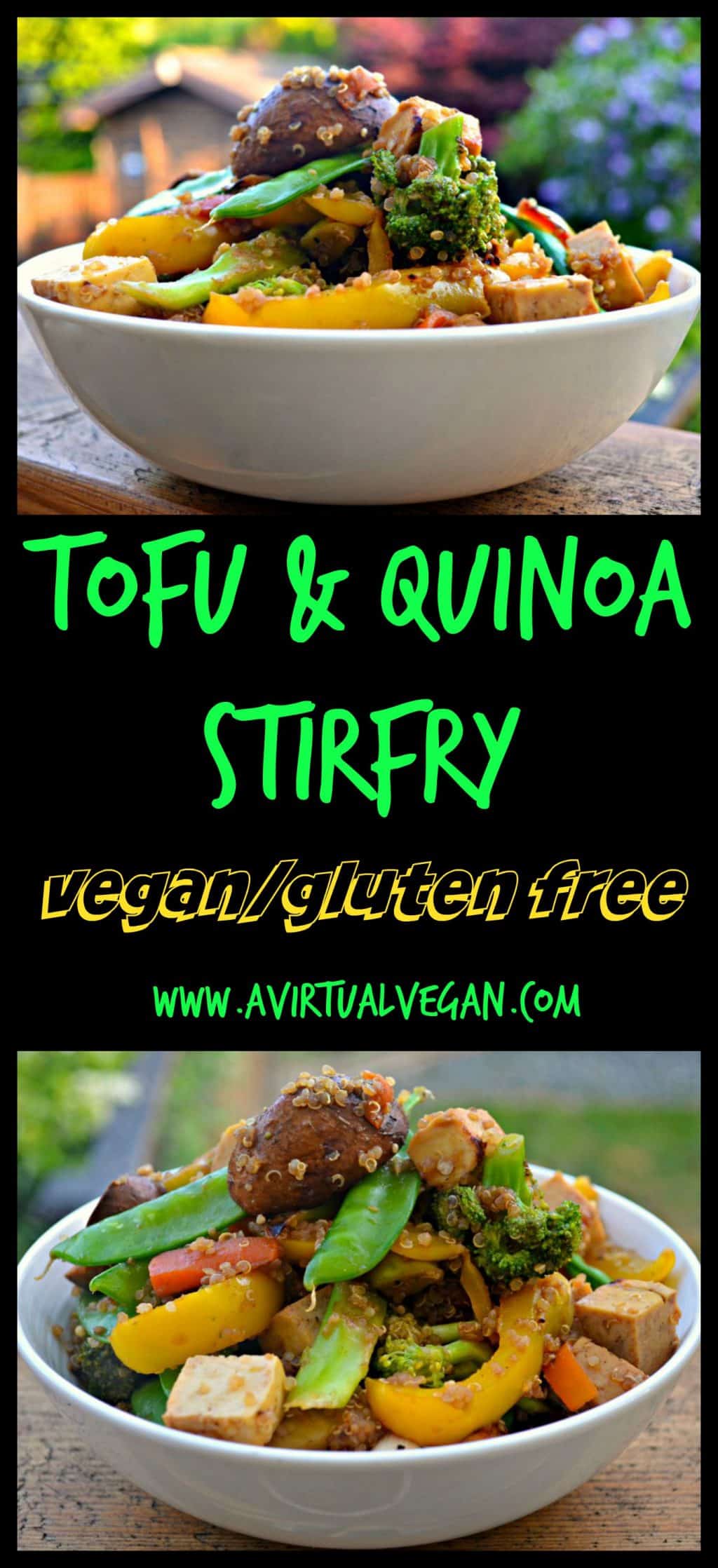 This Tofu & Quinoa Stir Fry is quick, easy and very healthy. It is also packed full of protein and can be ready in under 20 minutes!