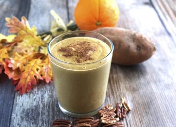 Sweet Potato Protein Smoothie. Greta for pre-workout!
