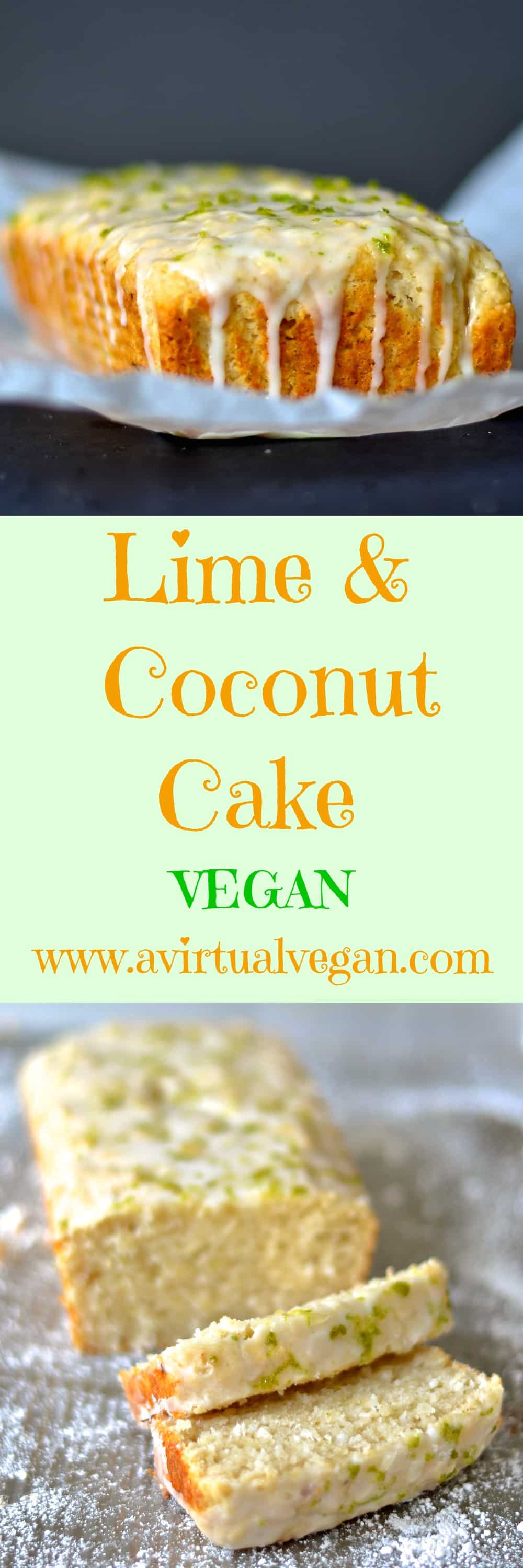 Coconut Lime Cake | Vegan | A Virtual Vegan