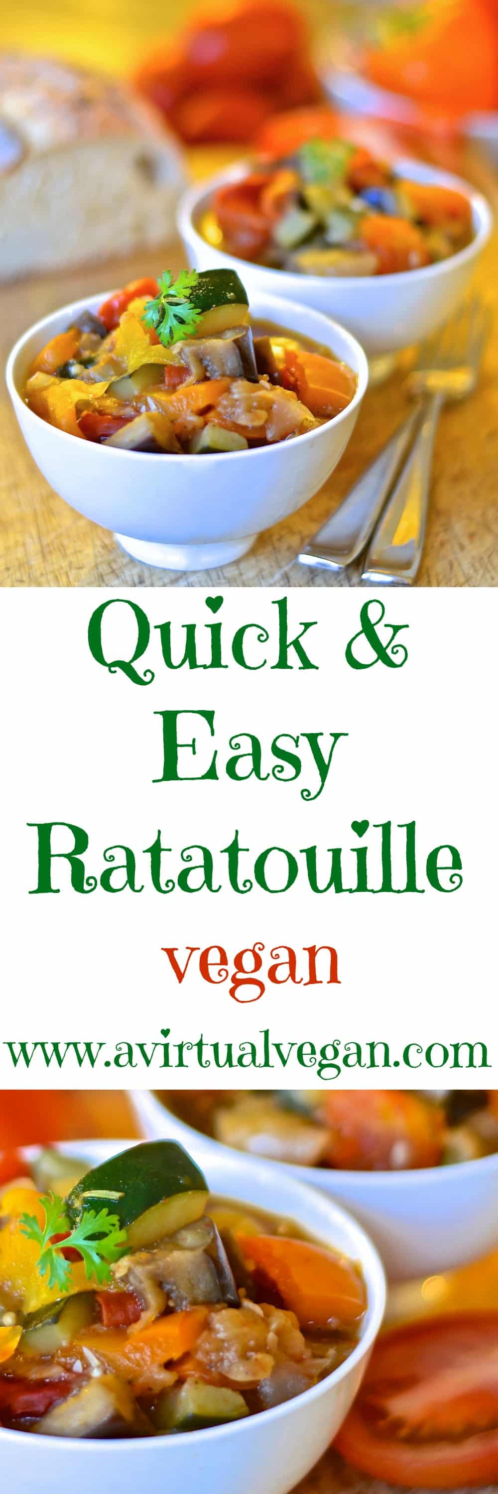 Aromatic herbs & beautiful fresh vegetables come together in this very hearty, super healthy Ratatouille which combines big flavour with simplicity. A perfect, quick & easy week night dinner!