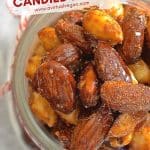 Perfectly sweet & spicy, chewy & crunchy vegan candied nuts. Make a double batch because everybody will go nuts for these (sorry....couldn't resist)!