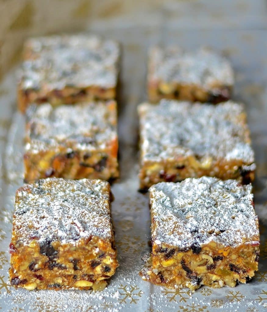 Festive fruit & nut flavours combine in this deliciously rich & moist Raw Vegan Fruit Cake. A fabulous alternative to traditional baked Christmas cake & so easy to make!