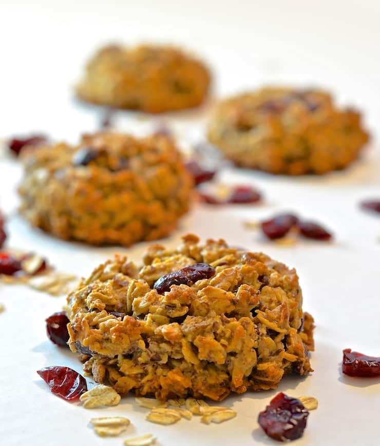 Cranberry &amp; Coconut Breakfast Cookies - A Virtual Vegan