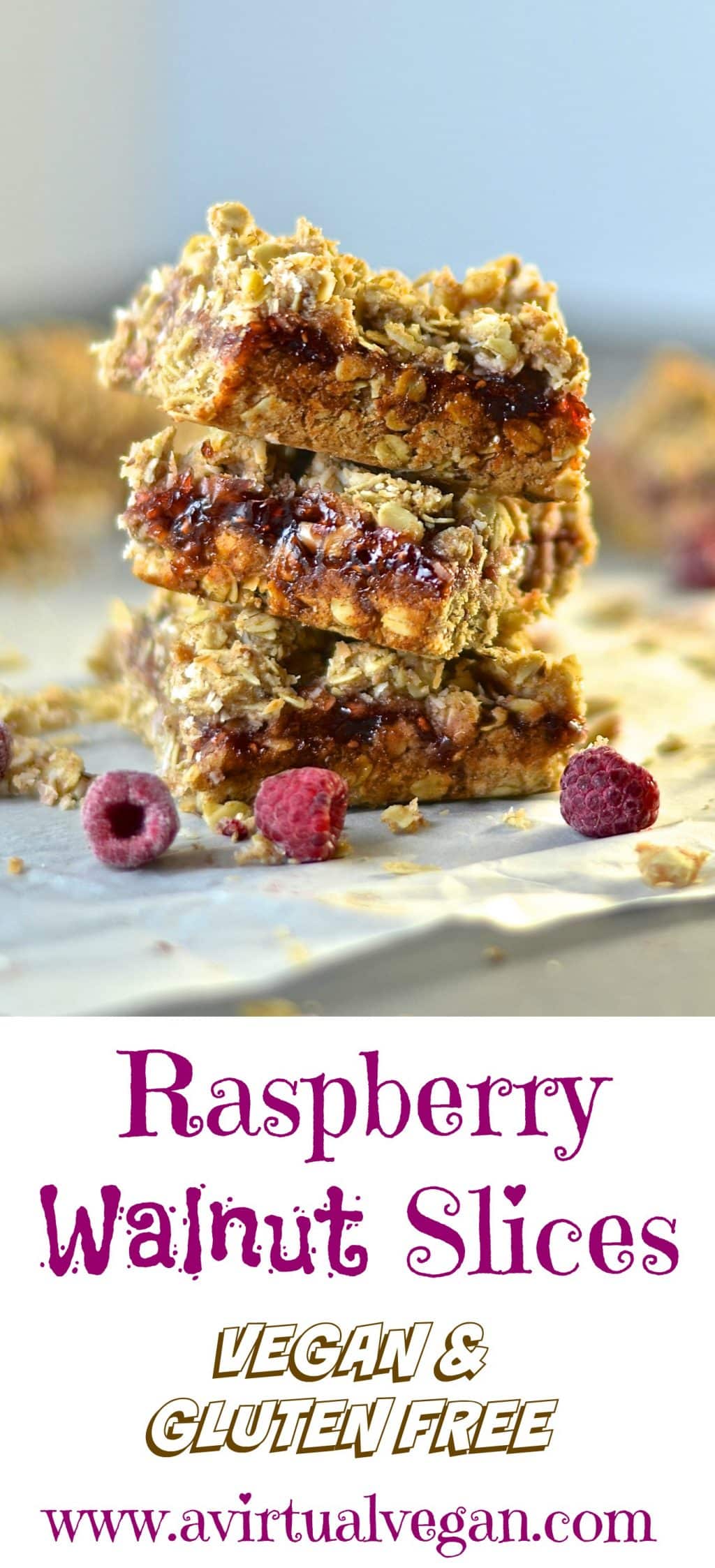 These raspberry walnut squares are incredibly quick & easy to make and with their crumbly, nutty, oaty layers & tangy, lip smacking raspberry jam, they are hard to resist!