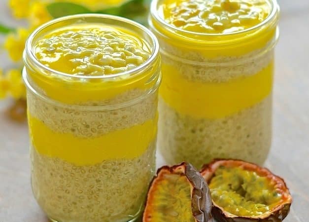 This Banana Chia Pudding with zingy, lip smacking Mango Lime Purée brings a taste of the tropics to your breakfast. It is incredibly easy to make, positively bursting with nutrition & just looking at the wonderful yellow colour will make your day brighter!