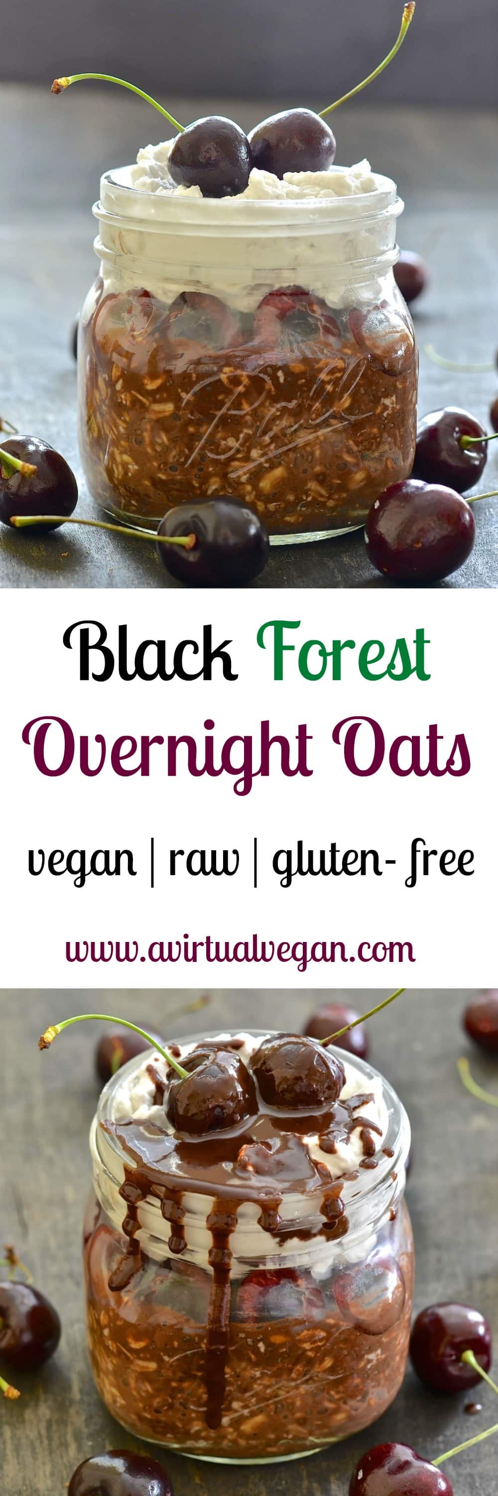 Who wouldn't want to wake up to these Black Forest Overnight Oats? Seriously the best oatmeal I have ever tasted. Just like a Black Forest Gateau but in a healthier breakfast form. Any other breakfast will be a disappointment after this jar of utter gorgeousness......