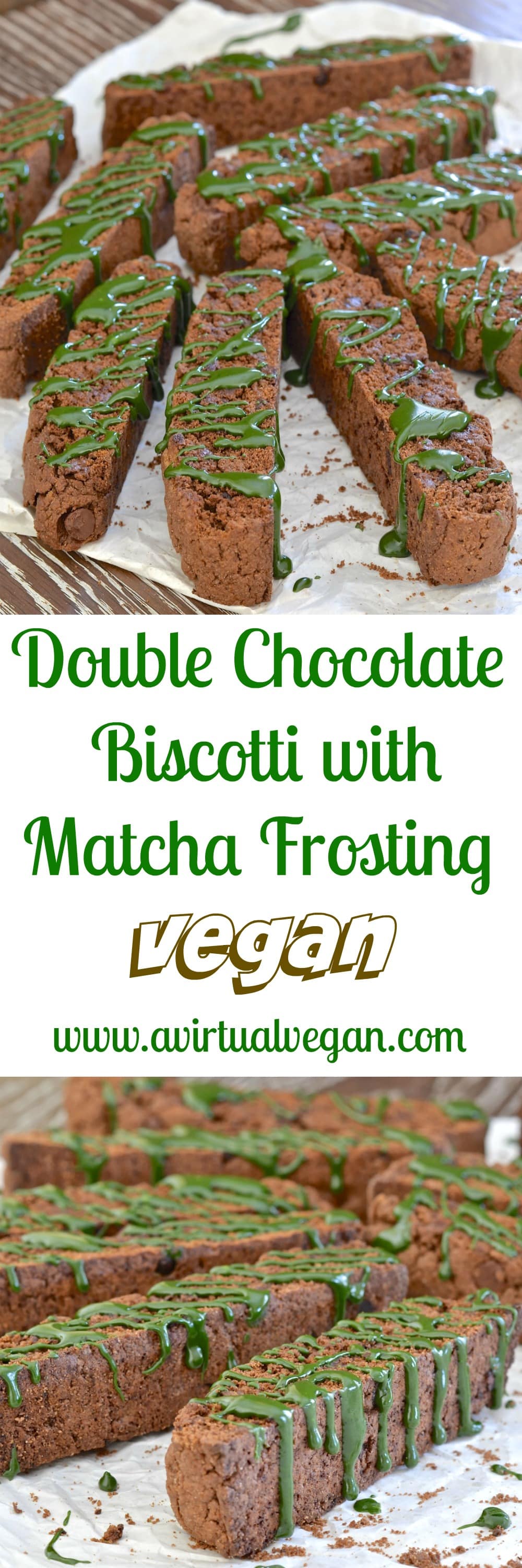 Perfectly crisp, Double Chocolate Matcha Biscotti. The floral, almost grassy tones of the matcha work so well with the chocolate & I promise that they will not collapse when submerged into your favourite drink!