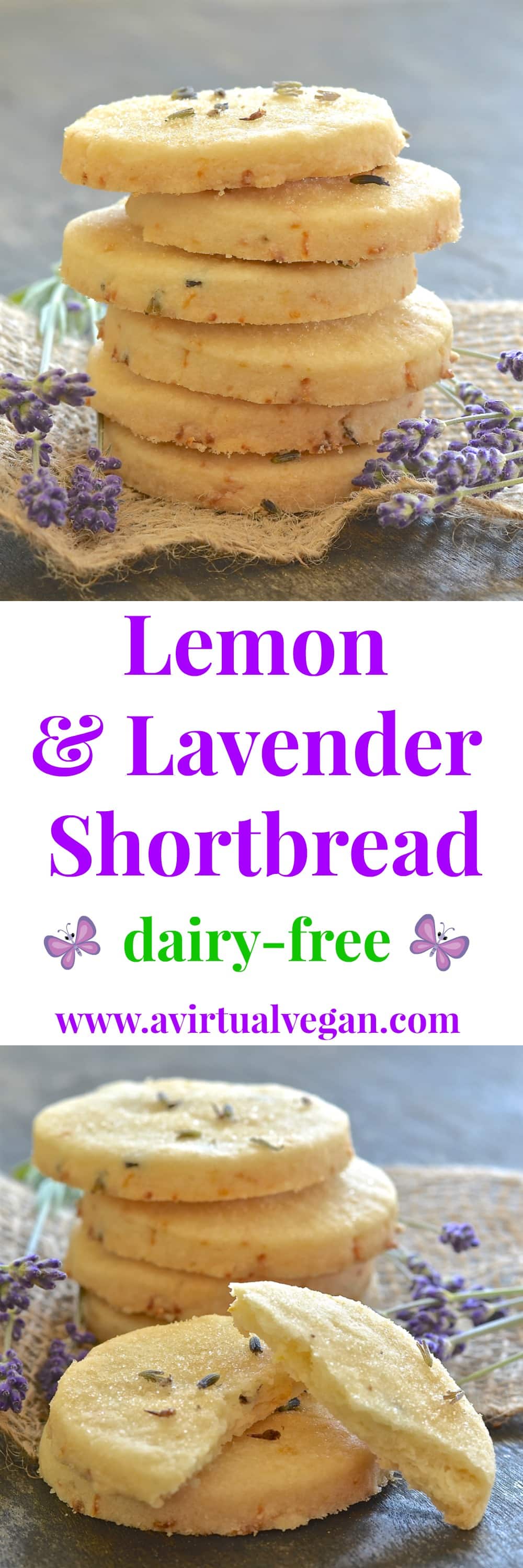 This beautifully rich Lemon Lavender Shortbread is full of zesty lemon flavour with delicious subtle bursts of floral lavender in every bite. It literally melts in your mouth and has perfect shortbread
