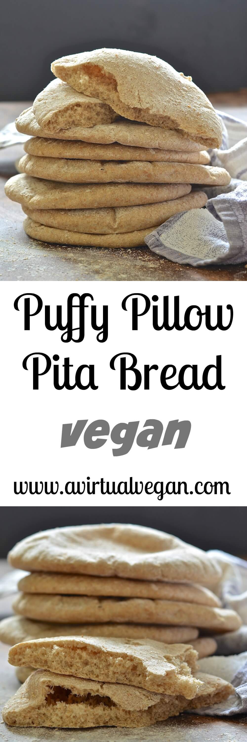 Make your own soft & delicious pita bread. These puffy little pillows are ready from start to finish in less than 1 hour & taste so much better than store bought varieties!
