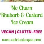 Classic British flavours combine in this really easy, no fuss, No Churn Rhubarb & Custard Ice Cream. It's incredibly easy to make & is secretly healthy!