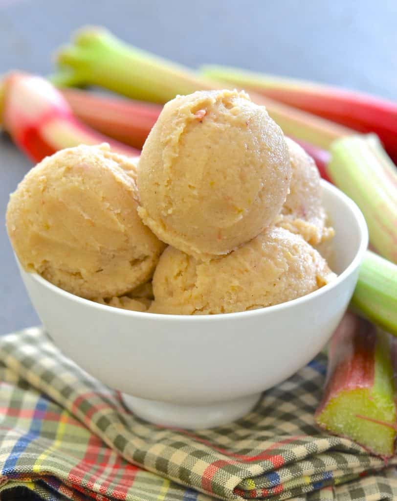 Classic British flavours combine in this really easy, no fuss, No Churn Rhubarb and Custard Ice Cream. It's incredibly easy to make & is secretly healthy!