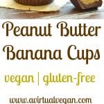 These 4 ingredients Peanut Butter Banana Cups are a lighter alternative to more traditional versions and are literally melt in your mouth delicious. Eat straight from the freezer for an ice-creamy, fudgy type filling, or leave to defrost for 5 - 10 minutes and have a super creamy, smooth and oozy melt in your mouth delicious.