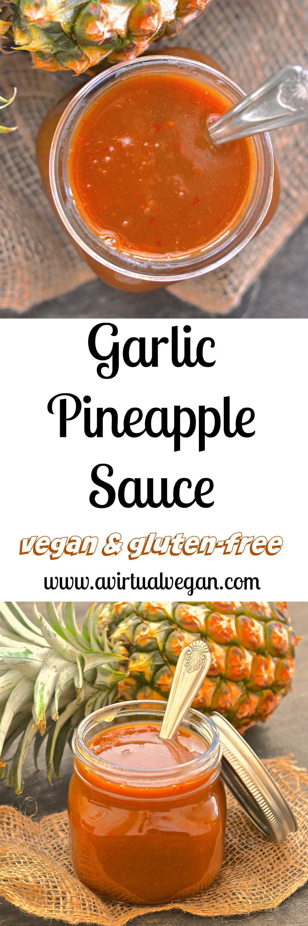 Get your coconut shell bikini & grass skirt ready because when you try this super tangy, sweet & spicy Garlic Pineapple Sauce you will want to dance around your kitchen in true Hawaiian style! Great in stir fries, as a marinade, on rice bowls or as a dipping sauce & ready in less than 10 mins!