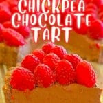 Healthy Chickpea Chocolate Tart