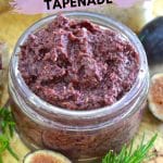 This rich, soft Fig and Black Olive Tapenade with Rosemary is my twist on traditional tapenade. Dark, deep & earthy olives are blended with ripe, plump & juicy figs to make an irresistibly delicious spread with a striking balance of sweet & savoury flavours.