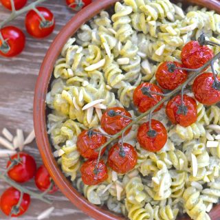 Creamy Vegan Pesto Pasta Salad - A Virtual Vegan