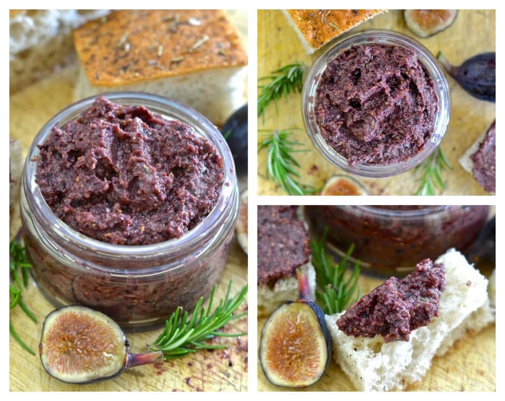 Black Olive Tapenade with Figs + Rosemary