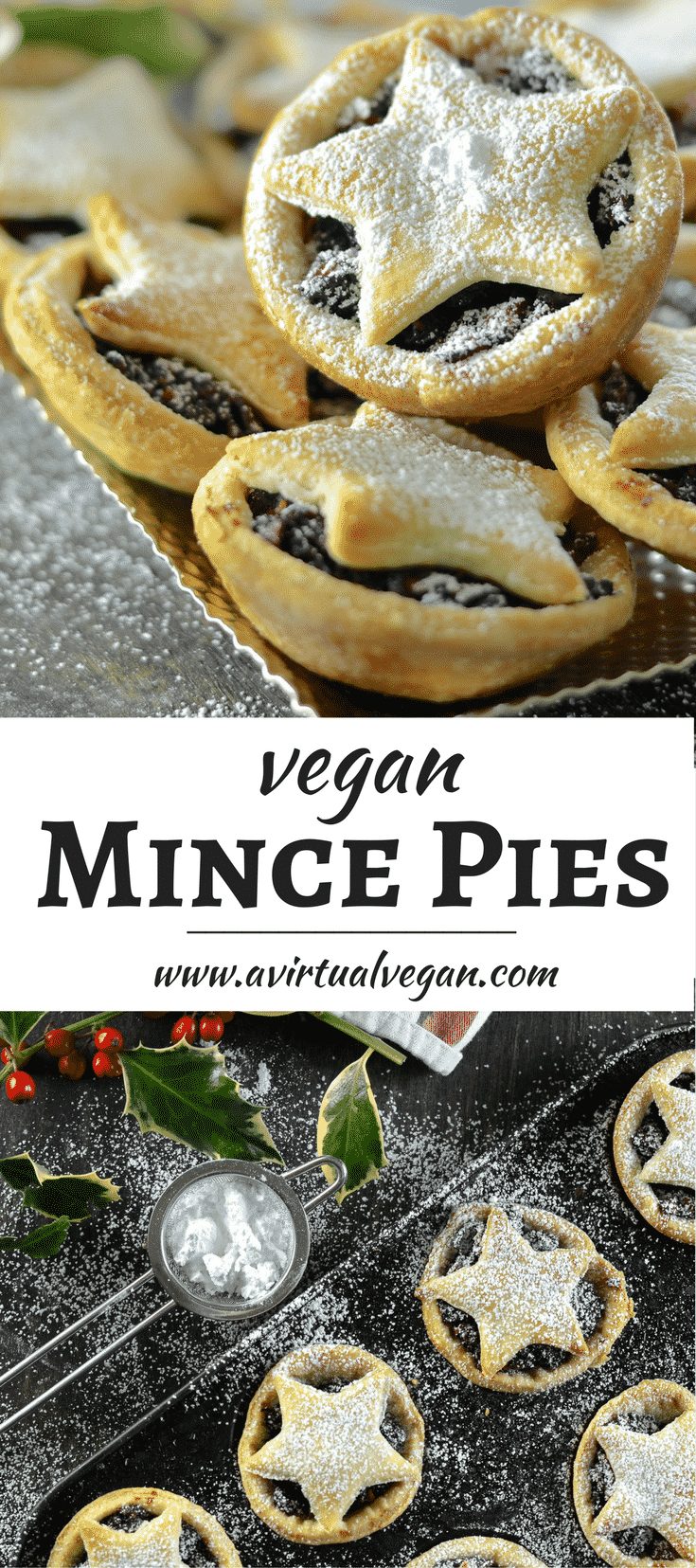 These homemade Vegan Mince Pies hold the very essence of Christmas in their delicious pastry crusts! Nothing can beat one warm from the oven with a glass of mulled wine!