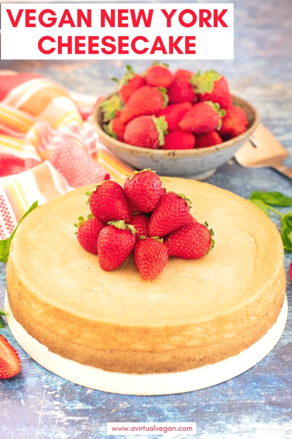 This ultra-rich, decadently creamy and smooth Vegan New York Cheesecake is surprisingly quick and easy to make. Enjoy as it is or get a little fancy with your choice of topping. It is dessert perfection and you absolutely need it in your life..... #cheesecake #vegancheesecake #newyorkcheese #vegandessert