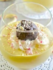 white chocolate peppermint pudding