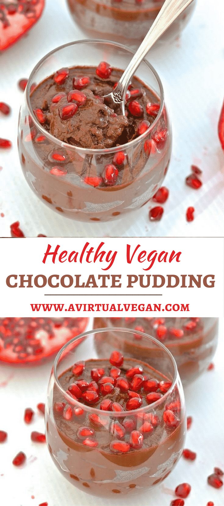 Velvety smooth, intensely rich Vegan Chocolate Pudding. It's super fast & easy to make & hides a very healthy secret........