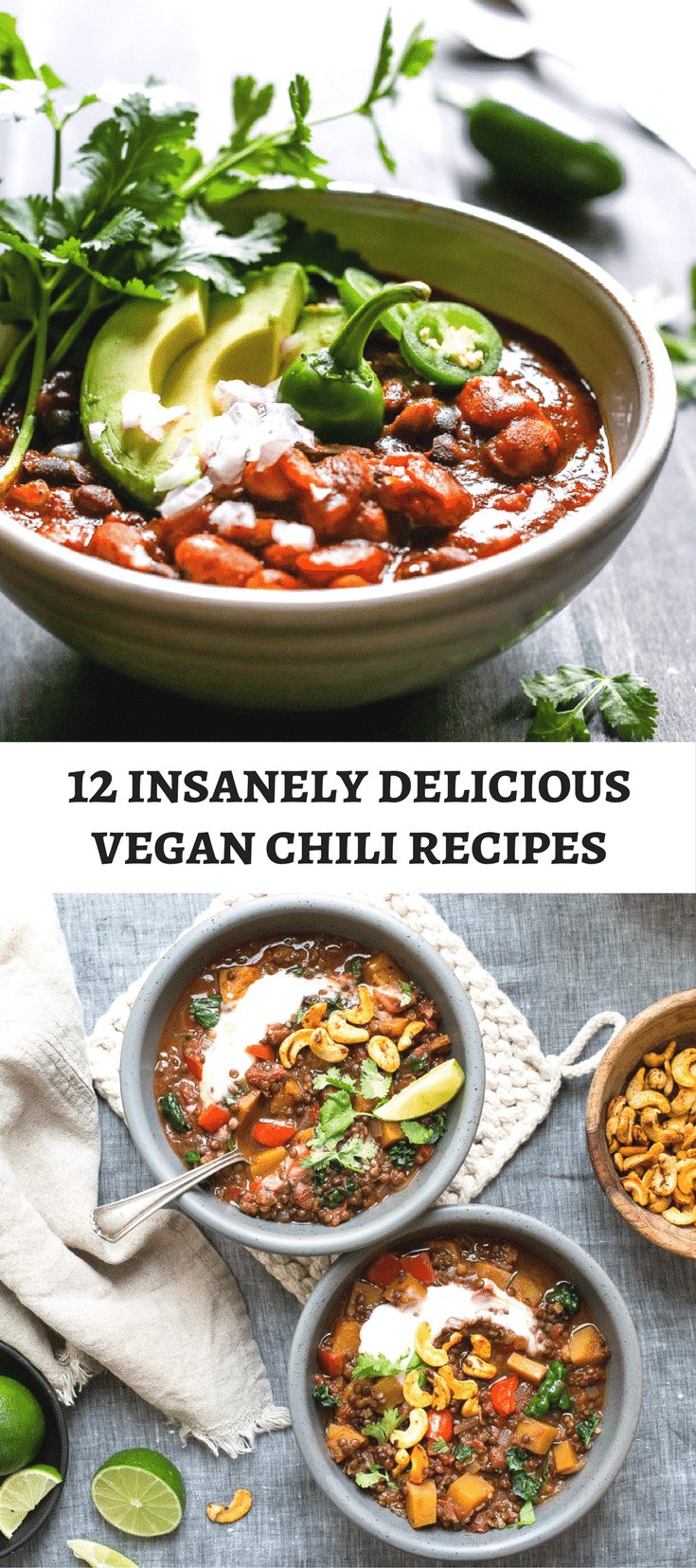 12 Insanely delicious, crowd pleasing vegan chili recipes that pack a serious flavour punch!
