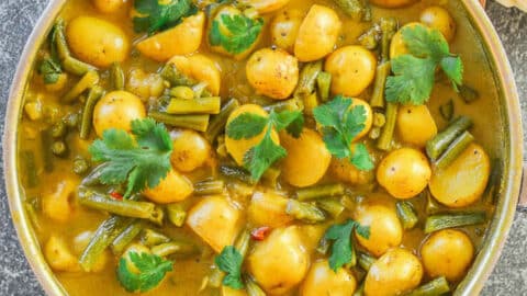 Chickpea green bean curry online