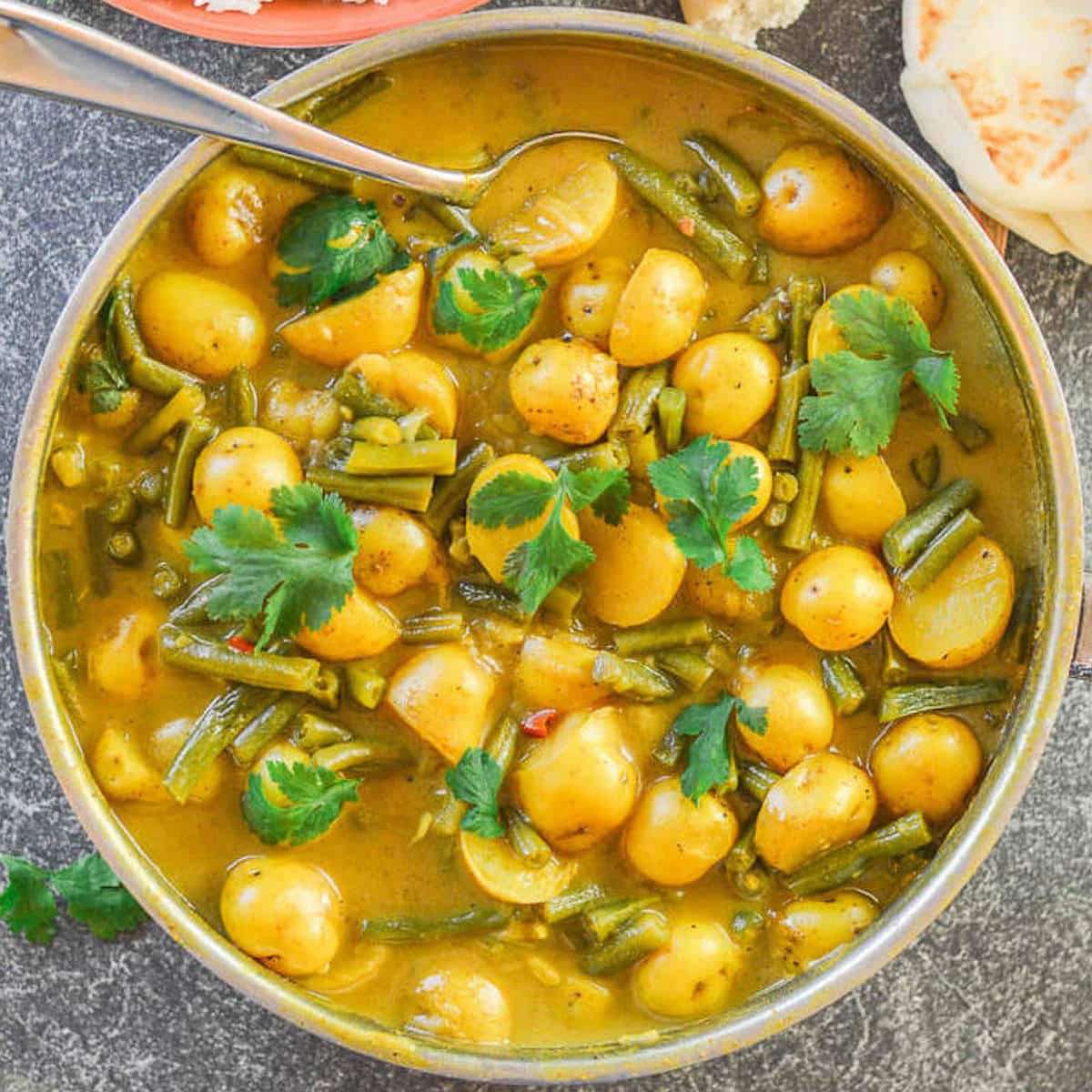 green bean potato curry