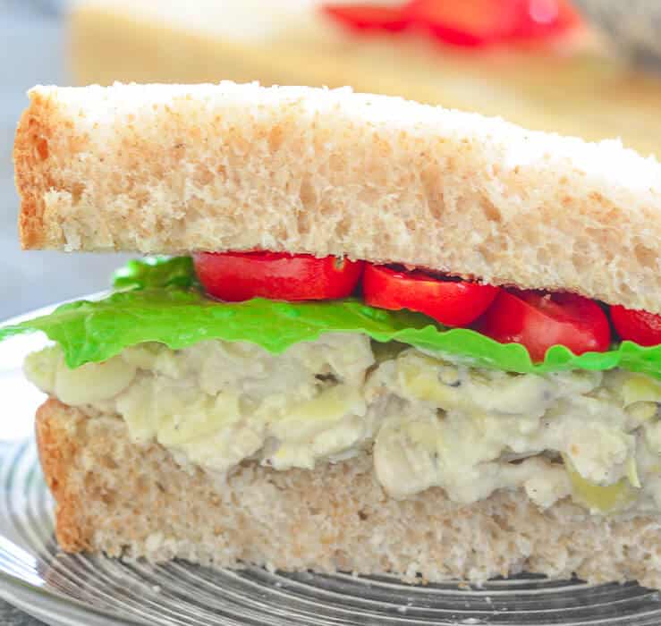 White Bean & Artichoke Vegan Sandwich Filling - A Virtual Vegan