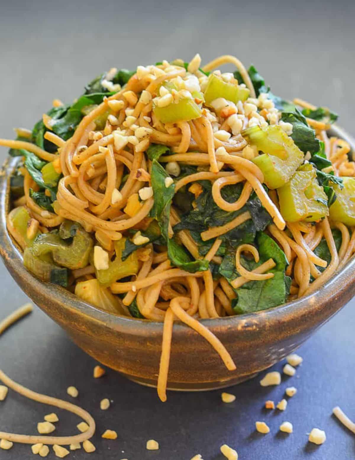 soba noodle stir fry chard stir fry