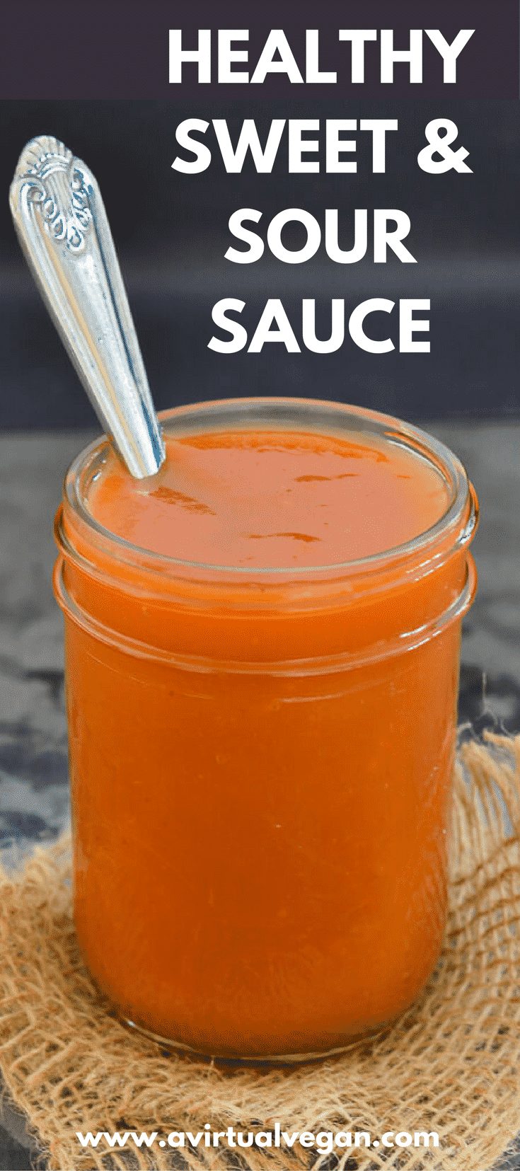 Ditch the takeout & make this Healthy Sweet and Sour Sauce instead! It's made in minutes in a blender & has the perfect balance of sweet, sour & fruity.