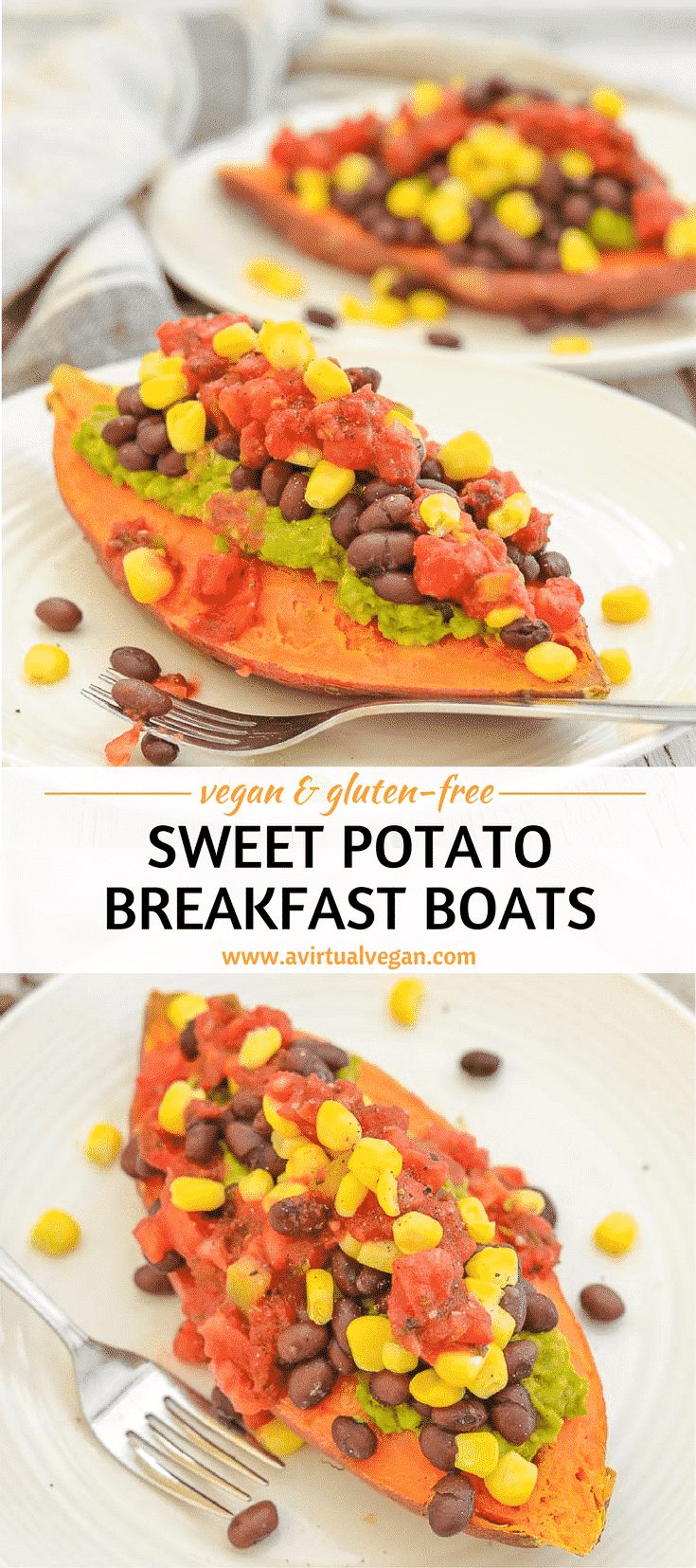 Breakfast just got reinvented with these sweet, comforting & super nutritious Sweet Potato Breakfast Boats. They are crazy yummy & surprisingly quick to prepare! They are also oil-free and gluten-free.