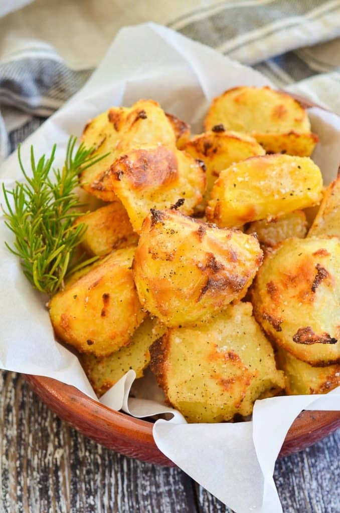 Healthy No Oil Crispy Roasted Potatoes A Virtual Vegan