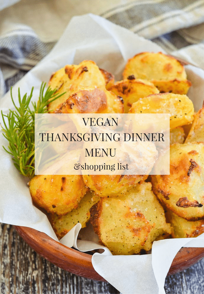 Vegan Thanksgiving Dinner Menu & Shopping List - A Virtual ...