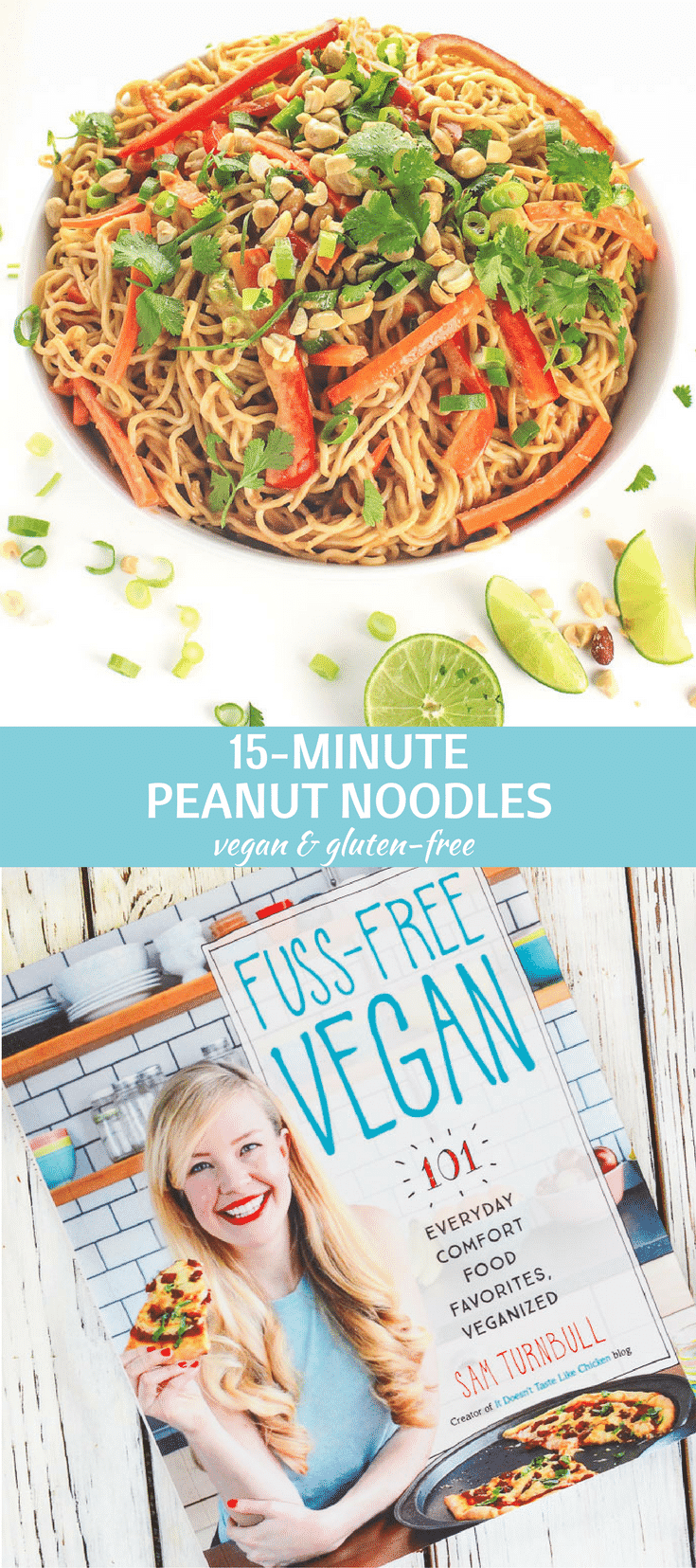 Made in only 15 minutes, these tasty Peanut Noodles are your new midweek secret weapon. They are so easy to throw together!