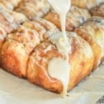 no knead cinnamon pull apart bread