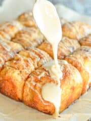 No Knead Cinnamon Pull Apart Bread