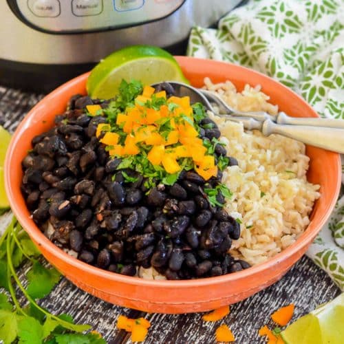 a bowl of Instant Pot Black Beans