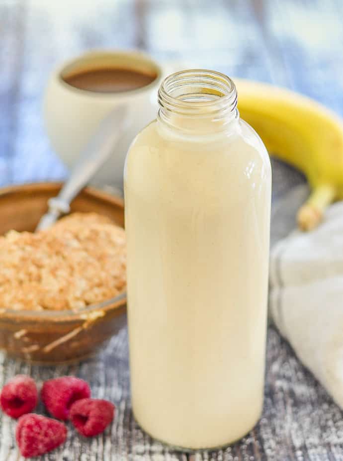 milk oat recipe super easy coffee homemade recipes quick nut allergies vegan budget friendly avirtualvegan vanilla dairy date banana