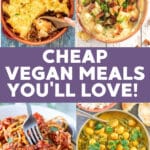 Need some cheap vegan meals that will help keep your wallet full and tastebuds happy? I've got you covered with this selection of budget friendly recipes you'll love!