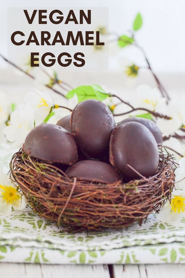 Easy Vegan Caramel Eggs with magical, refined sugar free insides. Yes, it's caramel, yes it's yummy, but it's actually made from dates! So if you are watching your refined sugar intake you can have your cake egg and eat it.... #easter #easteregg @caramel #caramelegg #vegan #veganeaster #chocolate