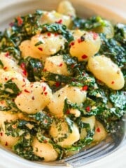 garlic kale gnocchi