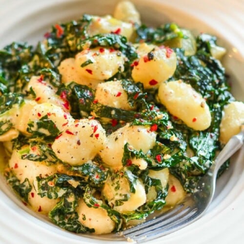 garlic kale gnocchi