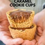 When you can't decide between cookies, chocolate or caramel these Healthier Chocolate Caramel Cookie Cups are the solution. We're talking a generous oaty cookie crust, a luscious but secretly healthy caramel filling and a fudgy chocolate topping. Just perfect for snacks or dessert! 
