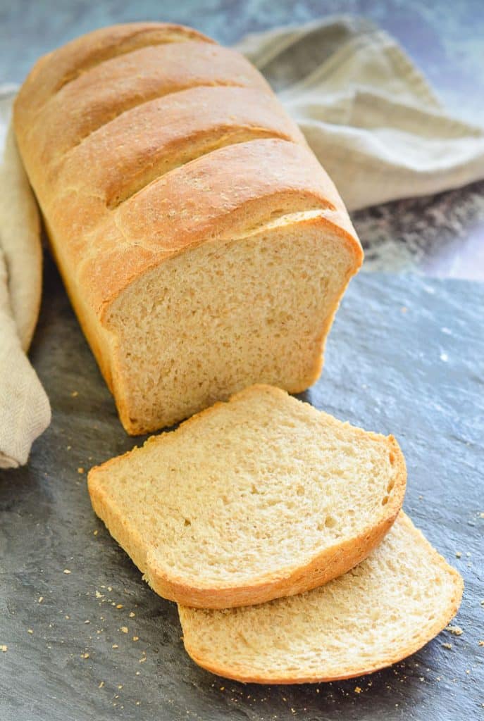 100% whole-wheat sandwich loaf in Pullman pan with lid