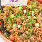 A complete meal made in one-pot, this Teriyaki Instant Pot Rice will be a great addition to your mid week dinner rotation. It's so easy! Stovetop instructions are included too in case you don't have an Instant Pot.